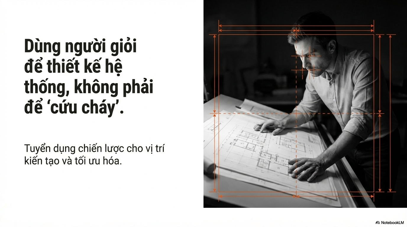 Bỏ săn người giỏi: thiết kế hệ để người mới đạt chuẩn và chuẩn hóa đầu ra