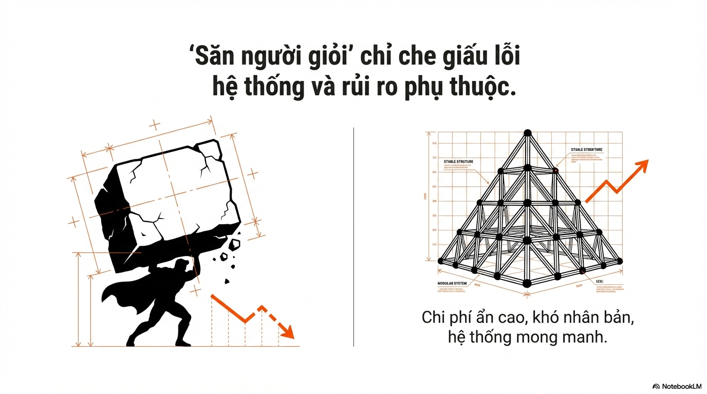 Bỏ săn người giỏi: QA gate, chuẩn đầu ra và vòng phản hồi để giảm lỗi lặp